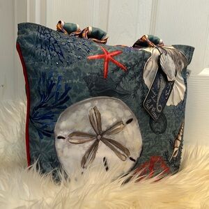 New! Sun ‘N’ Sand Paul Brent Collection of Coastal Life Woven Bag